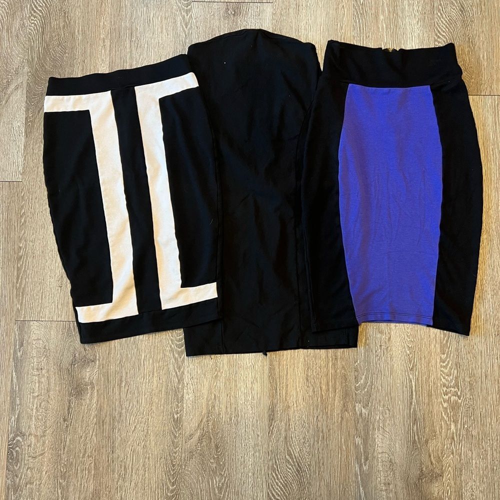 Set of 3 Pencil Skirts – Office & Casual Wear